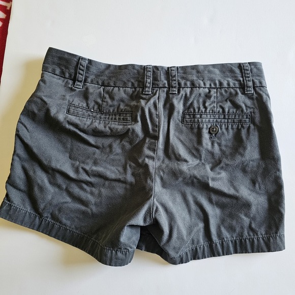 J. Crew Chino Shorts Womens 6 Dark Gray 100% Cotton Broken-In - Picture 2 of 4